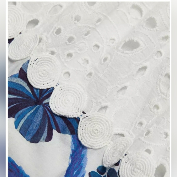 Farm Rio Floral Eyelet Maxi Dress - Picture 6 of 13